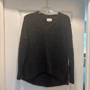 Target Universal Thread Black V Neck Fuzzy Sweater